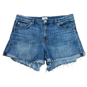 Hudson Valeri Women's Blue Denim Cut Off Shorts Size 29